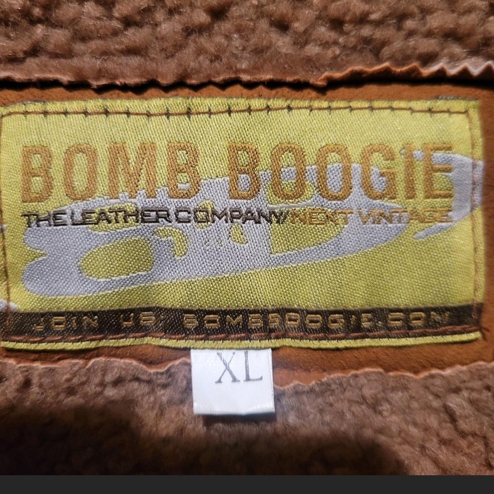 Bomb Boogie  Suede Bomber Jacket - Picture 4 of 14